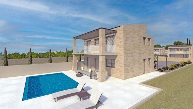 Tersana Kreta, Tersana: IM BAU: Zwei luxuriöse Steinvillen in Tersanas Beach zu verkaufen Haus kaufen